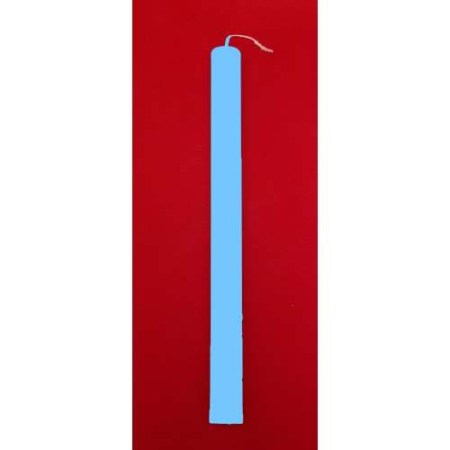 Λαμπάδες Γαλαζιες Πλακέ 32 cm