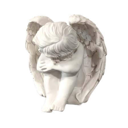 Αγγελάκι κεραμικό Λευκό 120x120x85mm