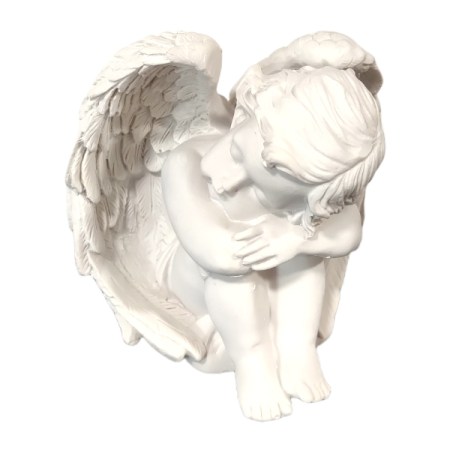 Αγγελάκι κεραμικό Λευκό 120x120x85mm