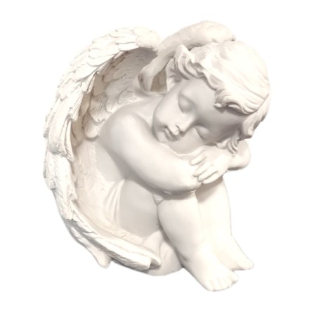 Αγγελάκι κεραμικό Λευκό 120x120x85mm