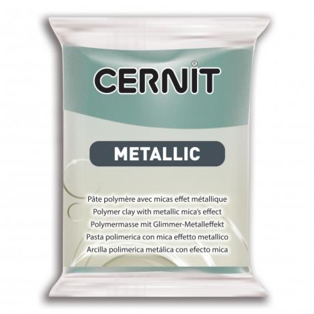 Πολυμέρικος πηλός Cernit Metallic 56gr No.054 Χρώμα Τυρκουάζ Χρυσό