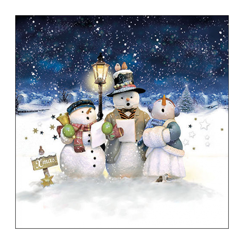 Χαρτοπετσέτα Χριστουγεννιάτικη Singing Snowmen - 1 τεμ.