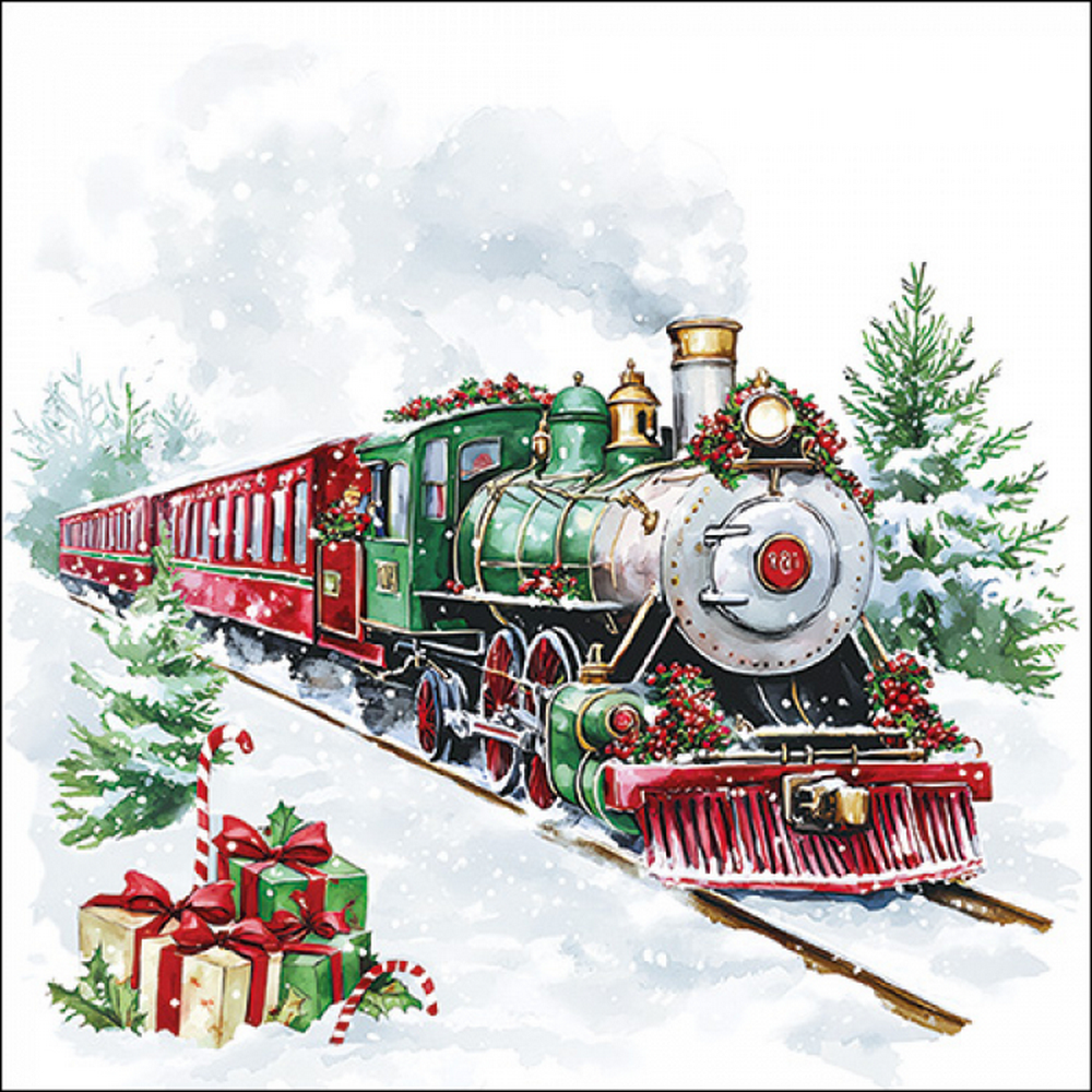 Χαρτοπετσέτα Χριστουγεννιάτικη Christmas Train - 1 τεμ.