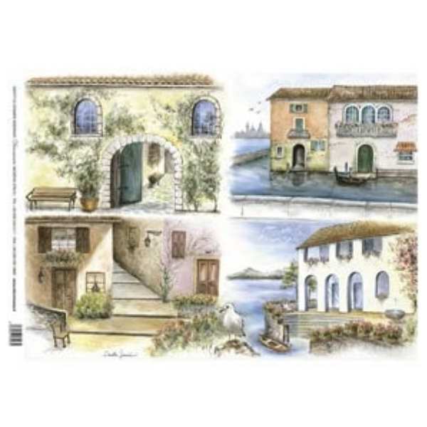 Ριζόχαρτο Με Τοπιά σε 4 παραστάσεις 35cm X 50cm