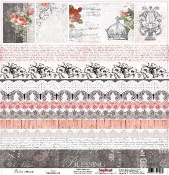 Χαρτί scrapbooking one side 30.5x30 - 5cm 180gsm Elegy Elegy