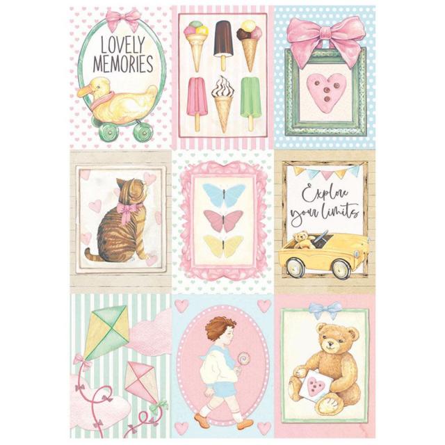 Ριζόχαρτο Daydream small cards A4 Stamperia