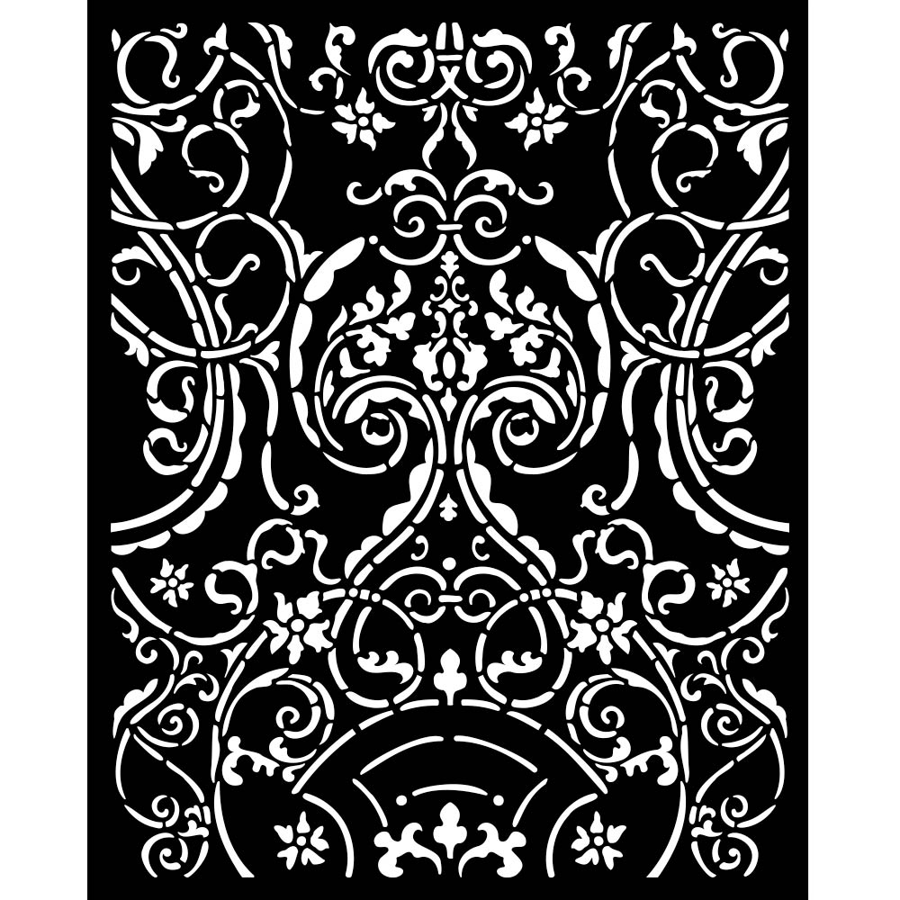 Mix Media Stencil Sir Vagabond in Fantasy World Metal Door 25x20cm - Stamperia