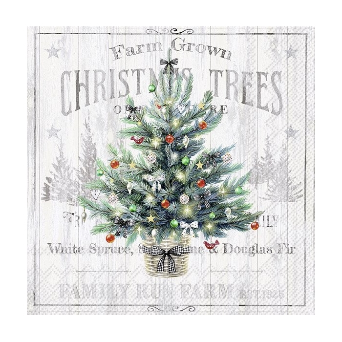 Χαρτοπετσέτα Χριστουγεννιάτικη Vintage X-mas Tree - 1 τεμ.