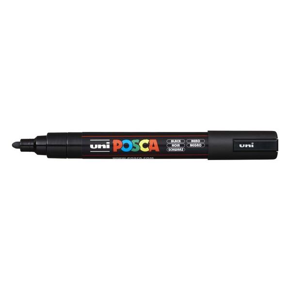 Μαρκαδόρος όλες τις επιφάνειες Uni Paint POSCA 1.8-2.5mm - Μαύρος