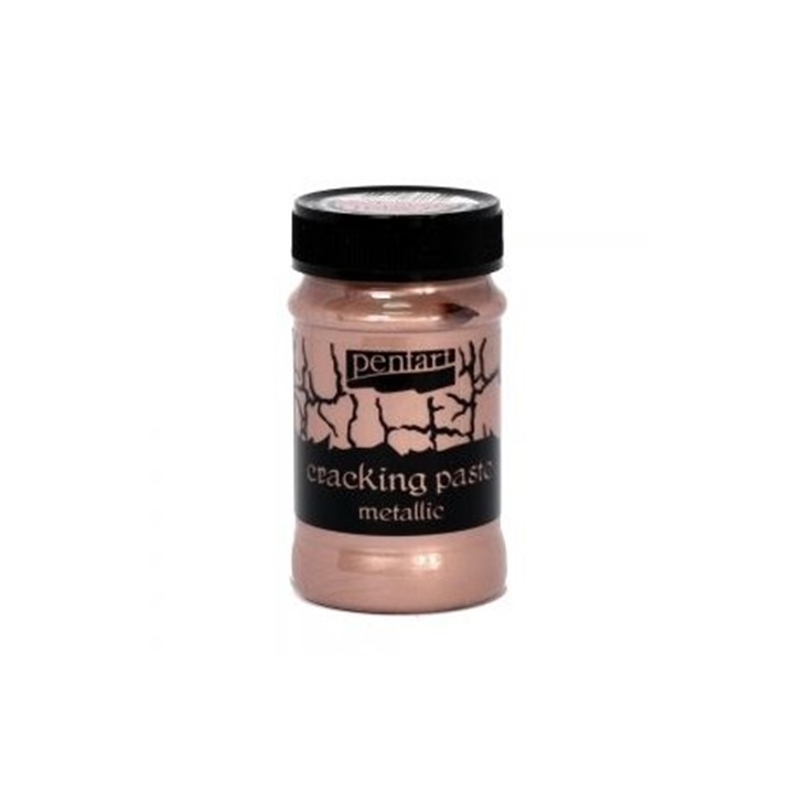 Πάστα κρακελέ μεταλλική Pentart - Rose Gold 100ml