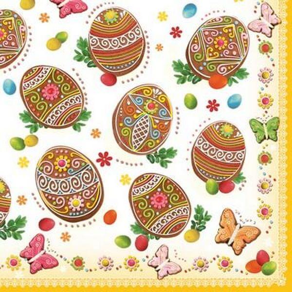 Χαρτοπετσέτα για Decoupage - 1 τεμ. 33x33 Πασχαλινά Αυγά