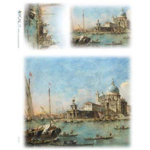 Ριζόχαρτo με Τοπίο - Θάλασσα 30x45cm - Kalit
