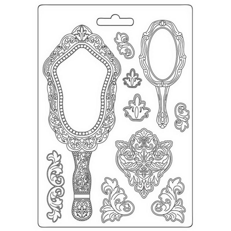 Καλούπι σιλικόνης Rose Perfume Garden για δημιουργικές κατασκευές - Μέγεθος A5