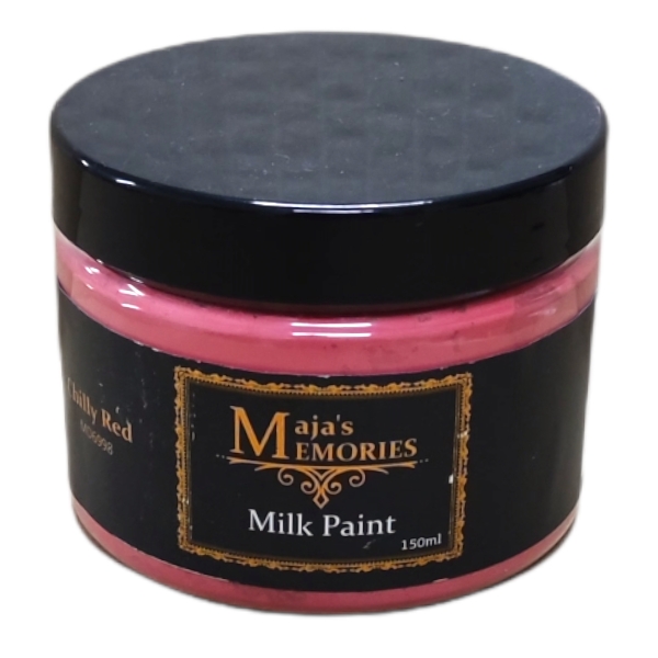 Χρώμα παλαίωσης Milk Paint Chilly Red Maja’s Memories 150ml