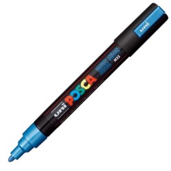 Μαρκαδόρος για όλες τις επιφάνειες Uni Paint POSCA 1.8-2.5mm - Μεταλλικό Μπλε