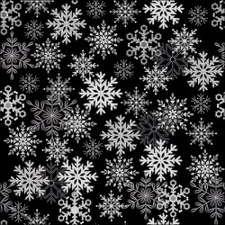 Χαρτοπετσέτα Χριστουγεννιάτικη Snowflakes all over black - 1 τεμ.