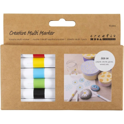 Ακρυλικοί Μαρκαδόροι Creative Multi Markers 4mm σετ 6 τεμάχια