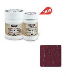 Cracking Paint System Step 2 - Pentart 100ml  - Burgundy red