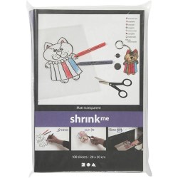 Shrinky μεμβράνες A4 Matte White σετ 5 τεμ