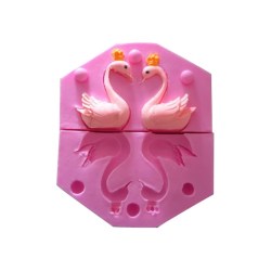 Καλούπι σιλικόνης 3D Κύκνος 67x114x30mm