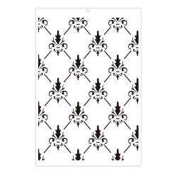 Stencil χοντρό 0.40mm Fleur De Lis Pattern 60x40cm