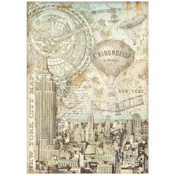 Ριζόχαρτο Sir Vagabond Aviator New York City Map A4 Stamperia