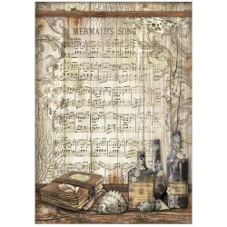 Ριζόχαρτο Songs of the sea Mermaid's Song  A4 Stamperia