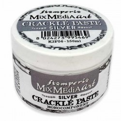 Mix Media Crackle Paste Silver (Ασημί) 150 ml  Stamperia