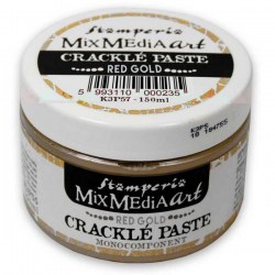 Mix Media Crackle Paste Gold (Κόκκινο χρυσό)150 ml  Stamperia