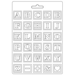 Καλούπι Σιλικόνης Daydream Alphabet A4 - Stamperia