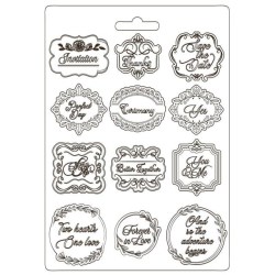 Καλούπι Σιλικόνης You and Me Plates A4 - Stamperia