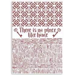 Stencil Casa Granada There is no place like home 29.7x21cm - Stamperia