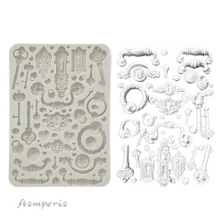 Καλούπι Σιλικόνης Golden Harmony keys handles and locks  A5 - Stamperia
