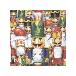 Χαρτοπετσέτα Χριστουγεννιάτικη μολυβένιοι καρυοθραύστες - 1 τεμ.