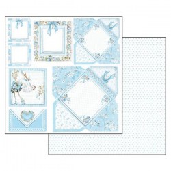 Χαρτί Scrapbooking  Διπλής Όψεως Καρτούλες Αγοράκι  30.5x30.5cm  Stamperia