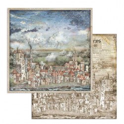 Χαρτί Scrapbooking  Διπλής Όψεως Vagabond cityscape 30.5x30.5cm  Stamperia