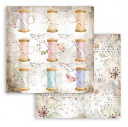 Χαρτί Scrapbooking  Διπλής Όψεως Κλωστές 30.5x30.5cm  Stamperia