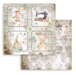 Χαρτί Scrapbooking  Διπλής Όψεως Ραπτικα 30.5x30.5cm  Stamperia