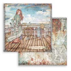 Χαρτί Scrapbooking Διπλής Όψεως Lady Vagabond Lifestyle timone 30.5x30.5cm  Stamperia