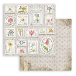 Χαρτί Scrapbooking Διπλής Όψεως Romantic Garden House Tags 30.5x30.5cm  Stamperia