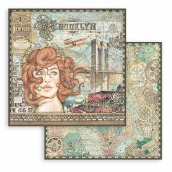 Χαρτί Scrapbooking Διπλής Όψεως Sir Vagabond Aviator Lady 30.5x30.5cm  Stamperia