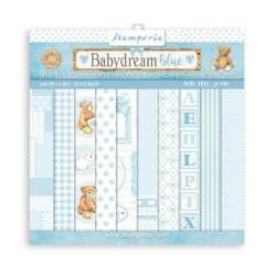 Σετ 10 Χαρτιά Scrapbooking BabyDream Blue 31x31x0.6cm 190gr Stamperia