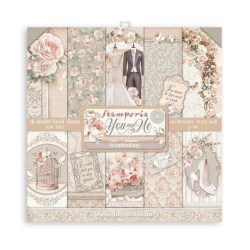 Σετ 10 Χαρτιά Scrapbooking You and Me 31x31x0.6cm 190gr Stamperia