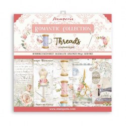 Σετ 10 Χαρτιά Scrapbooking Threads 31x31x0.6cm  190gr Stamperia