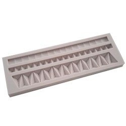 Καλούπι σιλικόνης με τρέσσες 19.3x6.4x1.3cm
