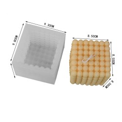 Καλούπι σιλικόνης με κύβο Molecube μικρές μπίλιες 9.3x9.8x9cm