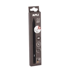Μολύβι Apli Infinite pencil HB assorted col Μαύρο