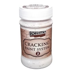 Cracking Paint System Step 2 - Pentart 100ml  - White