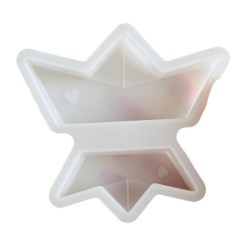  Διπλό Καραβάκι Καλούπι Σιλικόνης 13x12cm για Ρητίνη, Κερί & Σοκολάτα