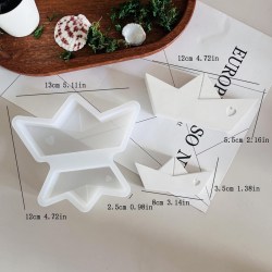  Διπλό Καραβάκι Καλούπι Σιλικόνης 13x12cm για Ρητίνη, Κερί & Σοκολάτα